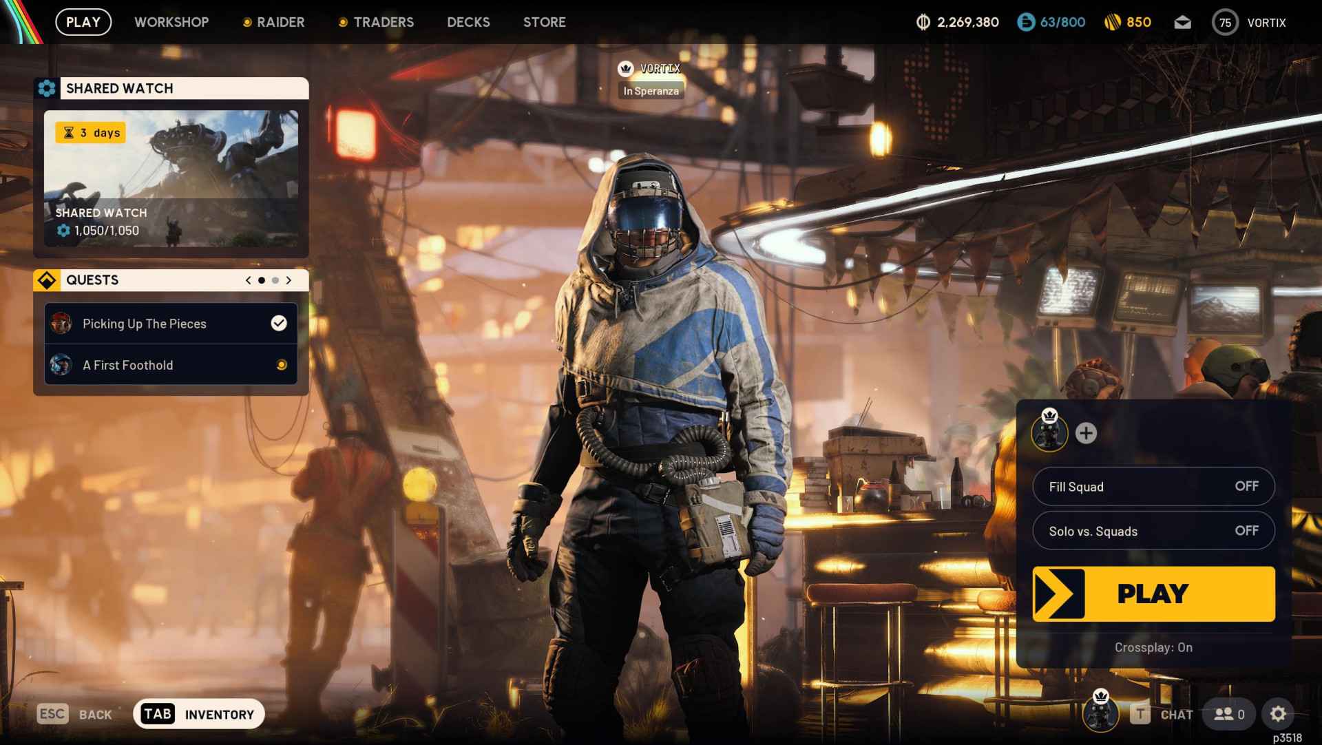 Level 75 Account | 68 Blueprints | Max Stash | Max Workshops | 2.2M Coins | 850 Raider Tokens | Full Access