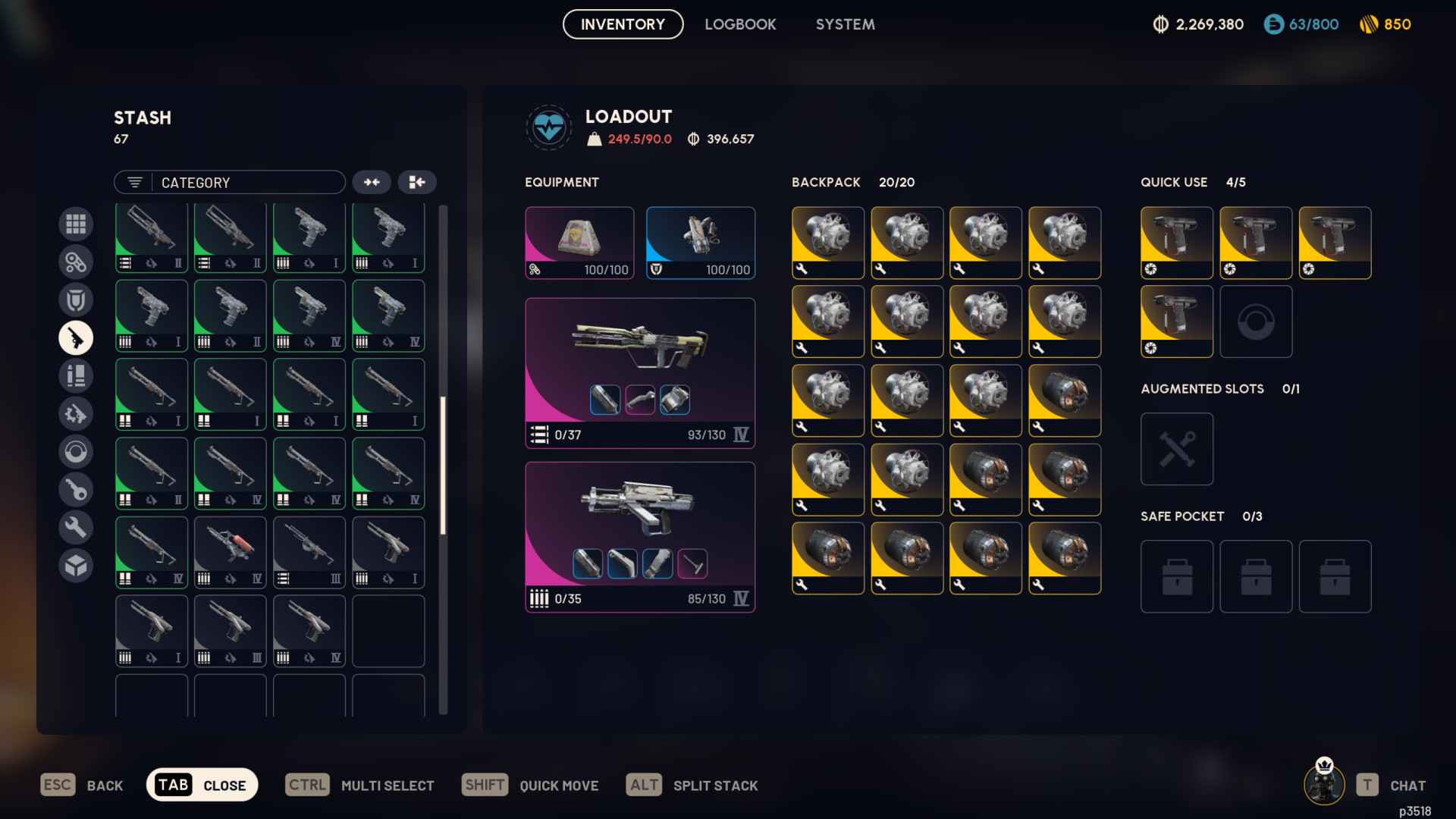 Level 75 Account | 68 Blueprints | Max Stash | Max Workshops | 2.2M Coins | 850 Raider Tokens | Full Access