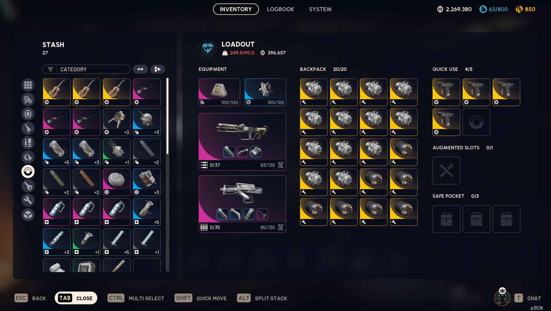 Level 75 Account | 68 Blueprints | Max Stash | Max Workshops | 2.2M Coins | 850 Raider Tokens | Full Access