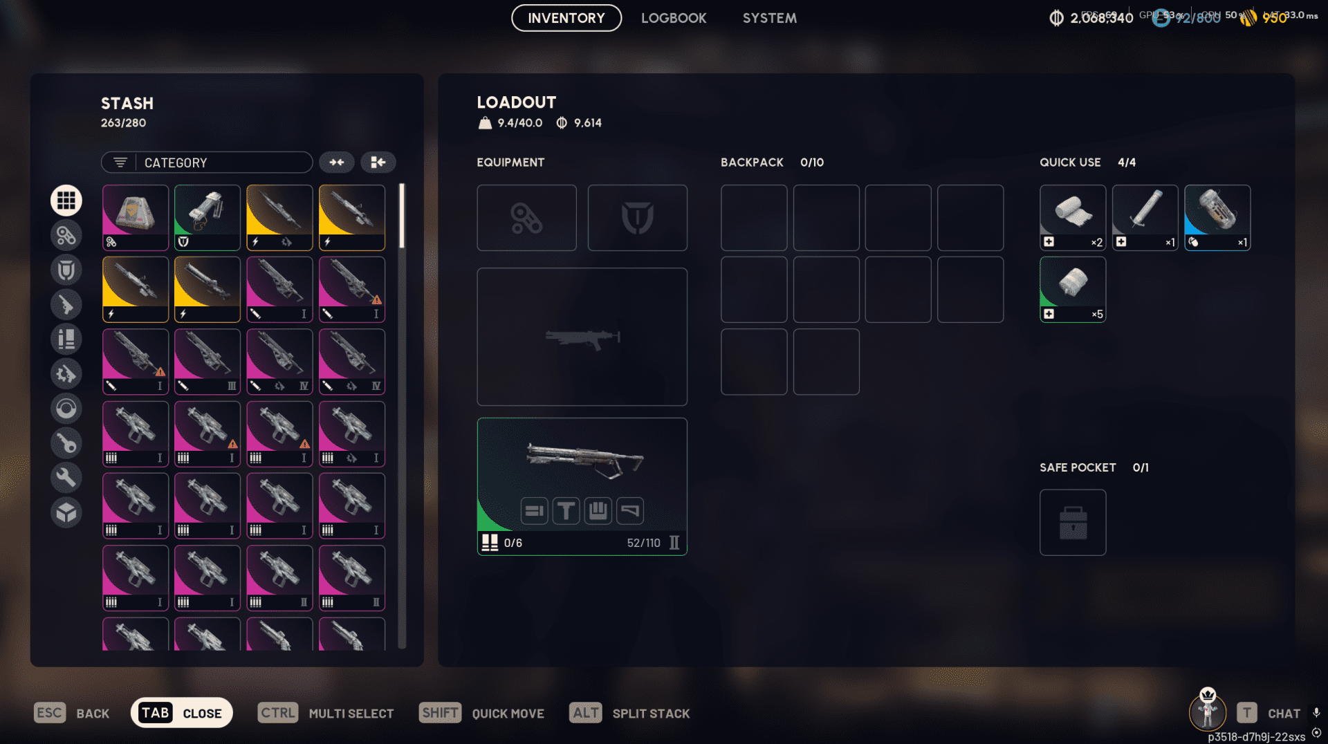 Level 75 Account | 280 Stash | All Workbenches Maxed | Full Roster | 65/74 Blueprints | 3.8M Coins | 950 Raider Tokens | Full First-Mail Access