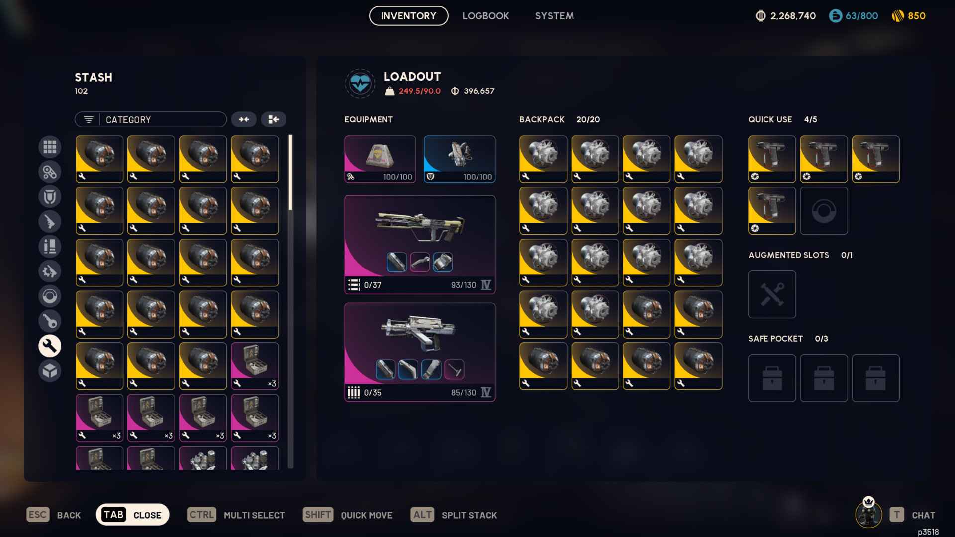 Level 75 Account | 68 Blueprints | Max Stash | Max Workshops | 2.2M Coins | 850 Raider Tokens | Full Access